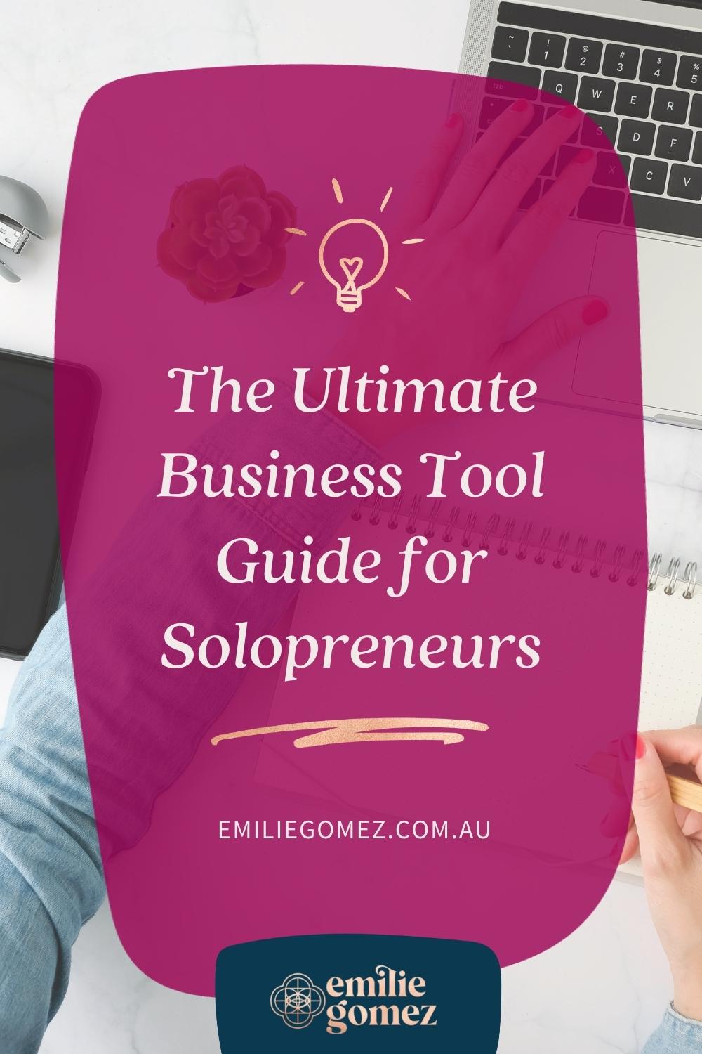 Choosing the right business tools as a solopreneur can be hard, there are so many different systems, programs and apps out there it’s easy to get overwhelmed or end up picking the most popular tool out there. That could very well lead you to choose the wrong tool for you and your business so I’ve created this ultimate guide to help solopreneurs choose the right tool for your business. Click through to get started!