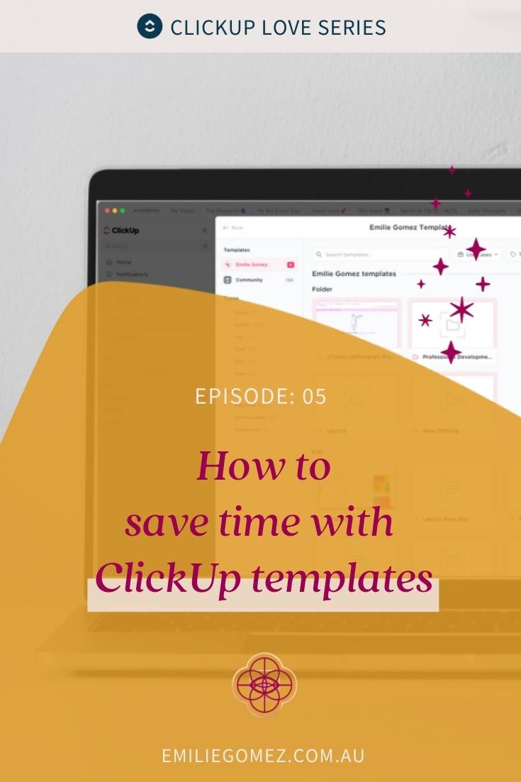 Do you find yourself doing the same thing over and over in your business? Or are you reinventing the wheel every time you start a task or project even though you’ve done it many times before? Templates are the answer. Watch this episode to find out more about ClickUp Template Center. #clickup #smallbusiness #organiseyourbiz