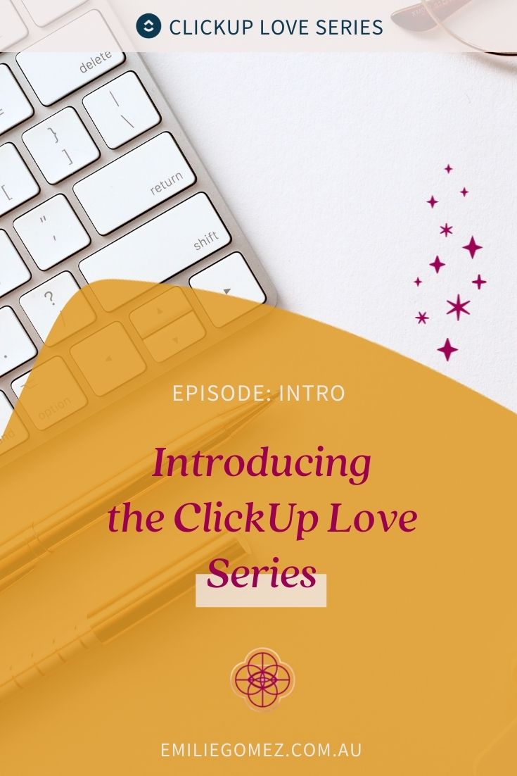 ClickUp is the BEST project management too. It has it all and I love it. Join me every Wednesday for a new episode of the ClickUp Love Series where I share how to use ClickUp to organise your business and manage your time so that you can spend more time in your zone of genius. #clickup #timemanagement #smallbusiness